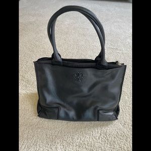 Tory Burch Ella Leather Canvas Tote